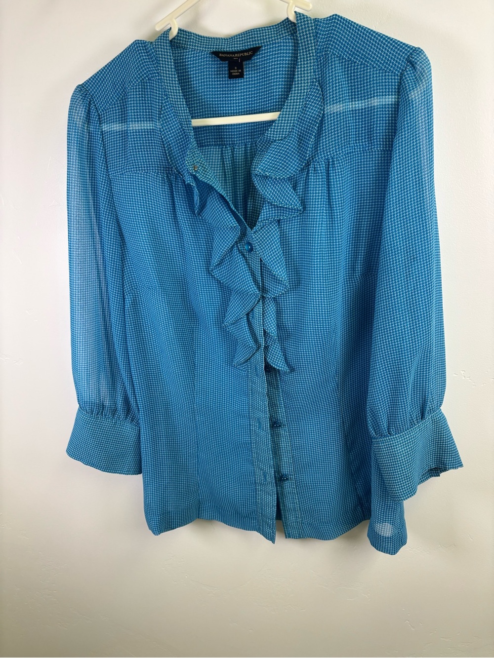 BANANA REPUBLIC BLOUSE TOP
WOMEN 8 BLUE POLYESTER FAIRY